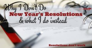 New Year Resolutions Do Not Work