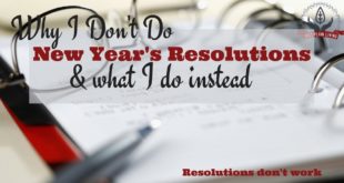 New Years Resolutions Do Not Work!