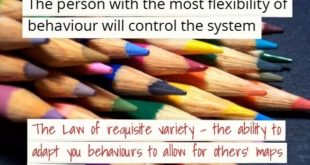 The Person With The Most Flexibility Of Behavior Will Control The System